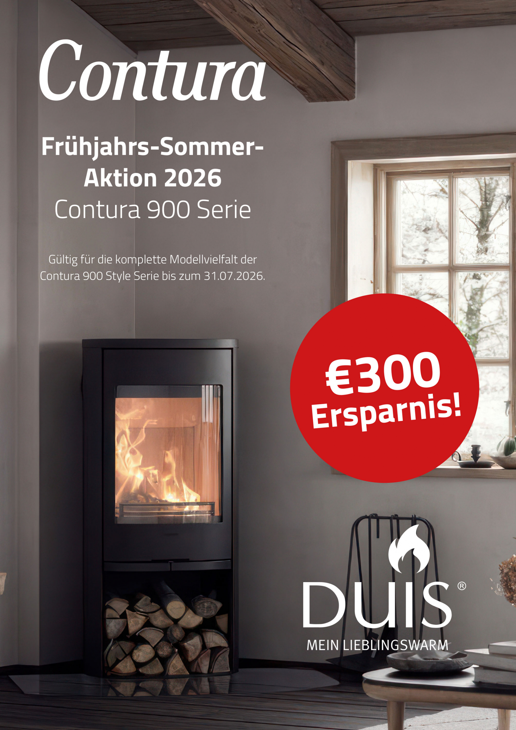 Contura 900 Style Frühjahrs-Sommer-Aktion 2026 bis zu 300€ sparen